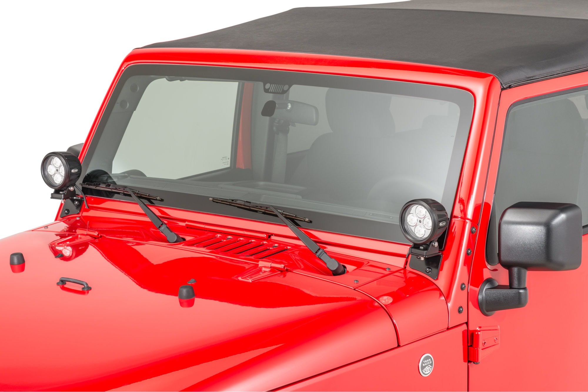 Quadratec 12110 0513 Windshield Light Mounting Bracket for 0718 Jeep